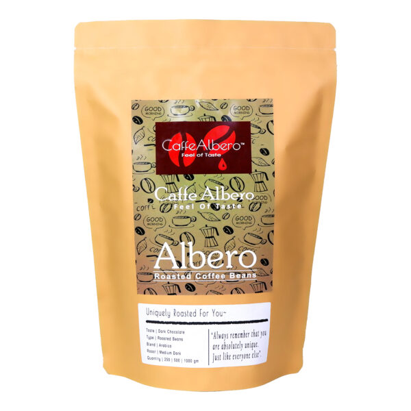 caffe albero albero arabica roasted coffee beans 500gm 1kg packet