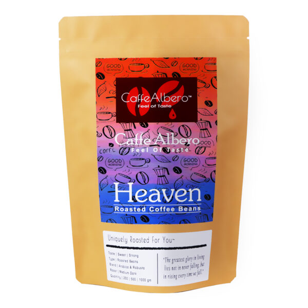 best caffe albero heaven roasted coffee beans in 500gm packet