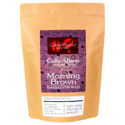 front caffe albero morning brown roasted coffee beans 500gm