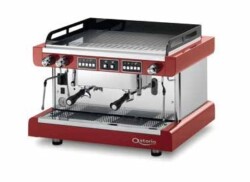 Astoria Pratic Avant 2 group semi-automatic professional coffee machine in red color